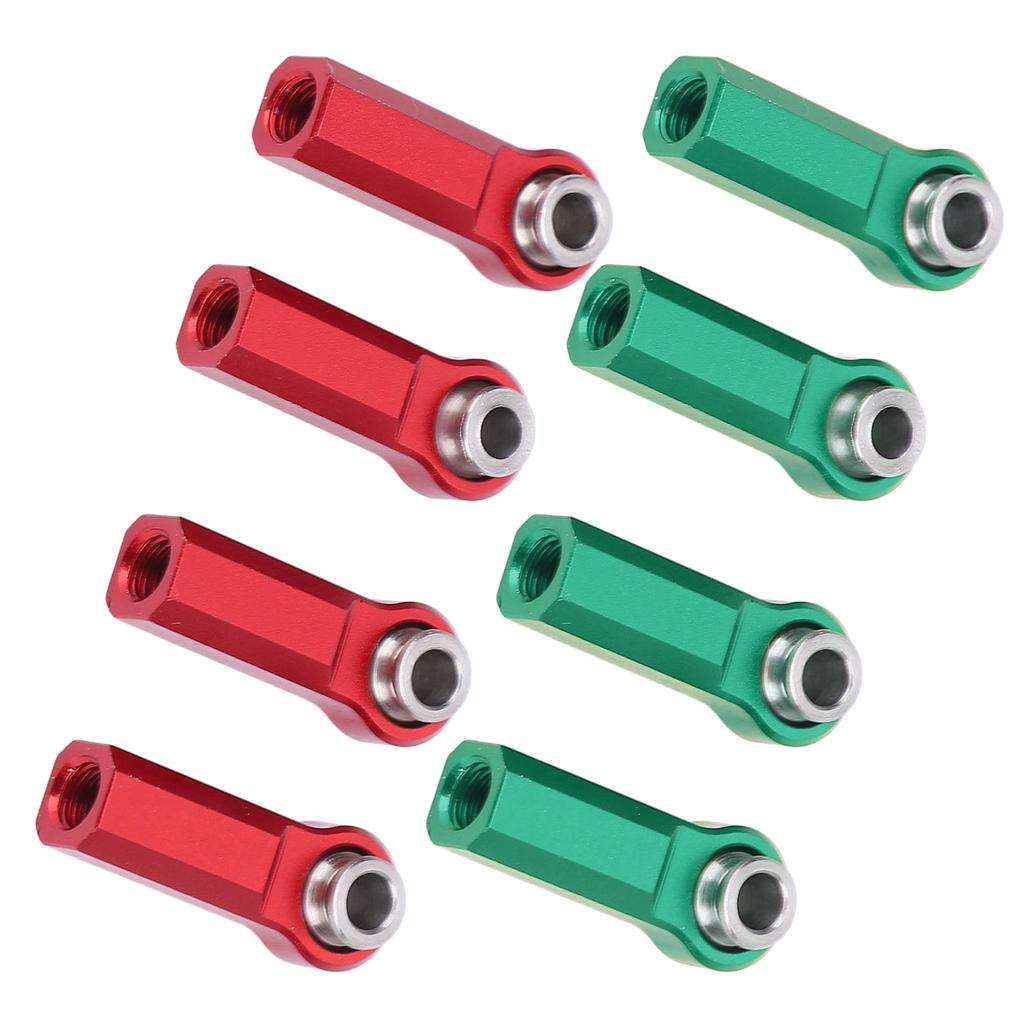 4 Pcs RC Link Rod End M4 Thread CW 7mm High Strength Alloy Ball Joint Head for 1/10 Model Car