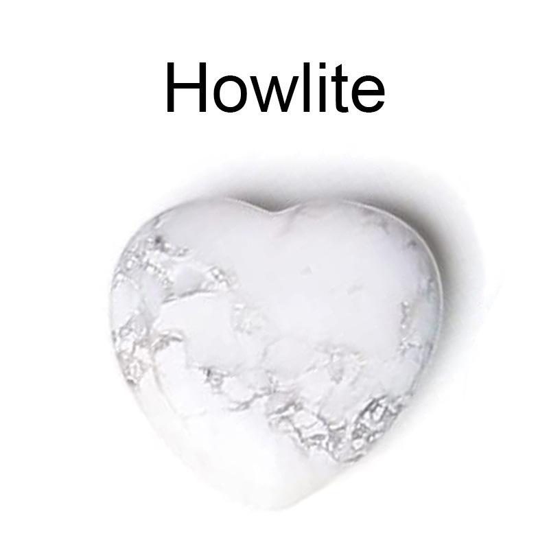 Heart-Shaped Natural Crystal Gemstone Pendant (20mm)