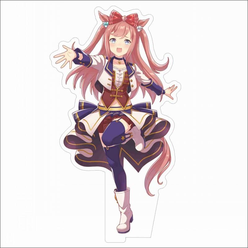 Japan Beautiful Derbil 15 Cm Cartoon Characters Acrylic Double-sided Stand Model Kawaii Cute Office Decoration Panel Permanent Recording Fans