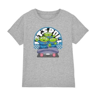 Boys Let's Roll Aliens Heather T-Shirt