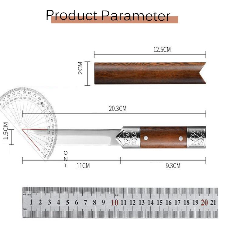 Stainless Steel Fruit Utility Knife Portable Fruit Paring Pocket Knife Household Multipurpose Vegetable Cutting Straight Knife