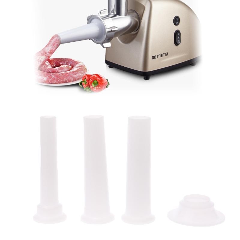 3 Pcs Universal Sausage Stuffing Tube Plastic Stuffers For Casing Meat Grinder