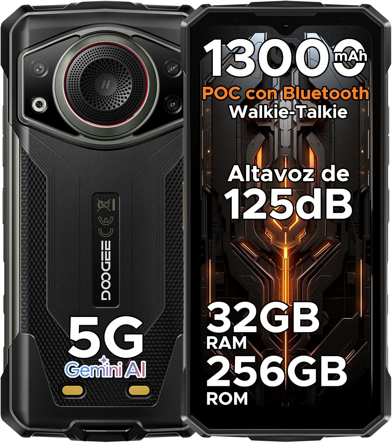 

Мобільний телефон DOOGEE Fire7 Ultra 5G 32GB+256GB Дисплей 6.6 64MP Акумулятор 13000mAh Android 15 Смартфон зелений