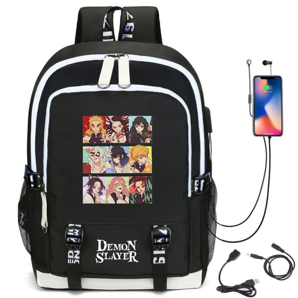 

Anime peripheral large capacity backpack fashion backpack computer bag Oxford cloth student backpack purple