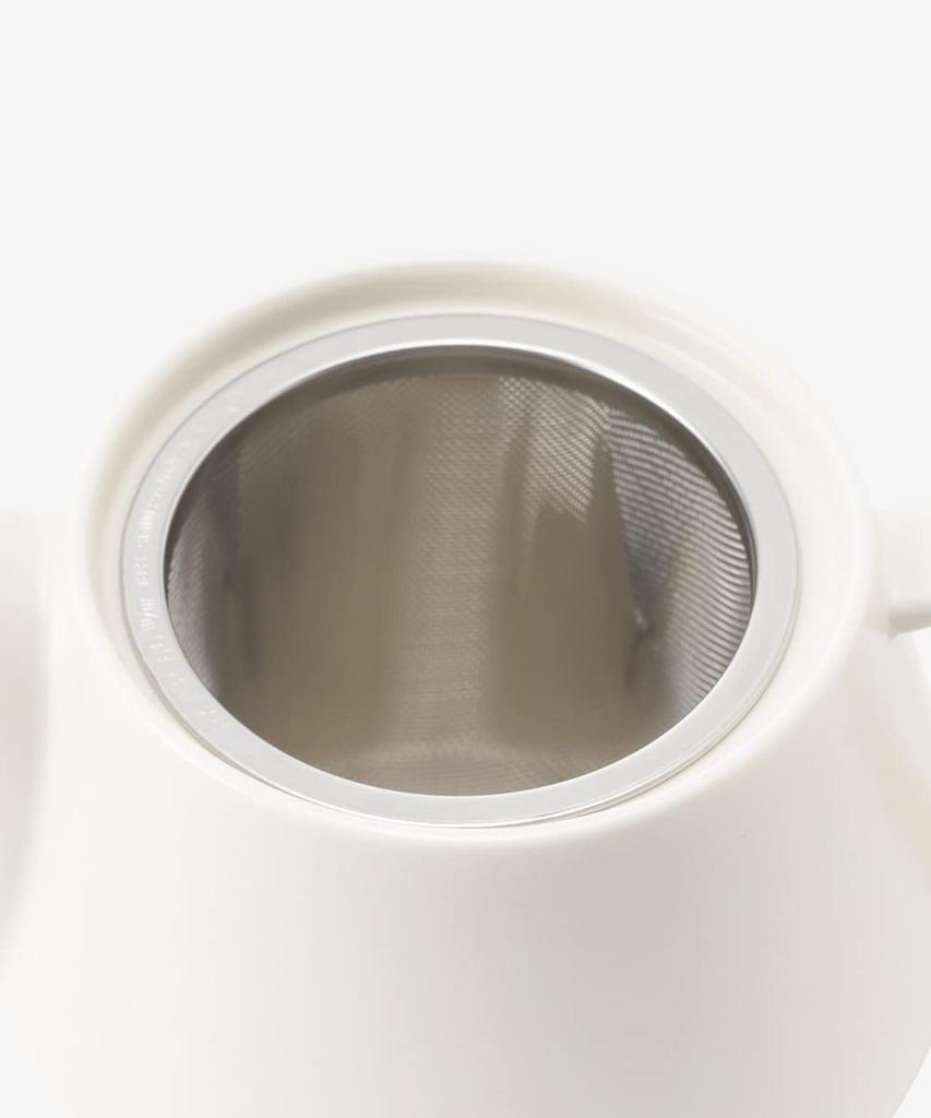 Afternoon Tea Living GK64 Logo Works Teapot with Strainer, White