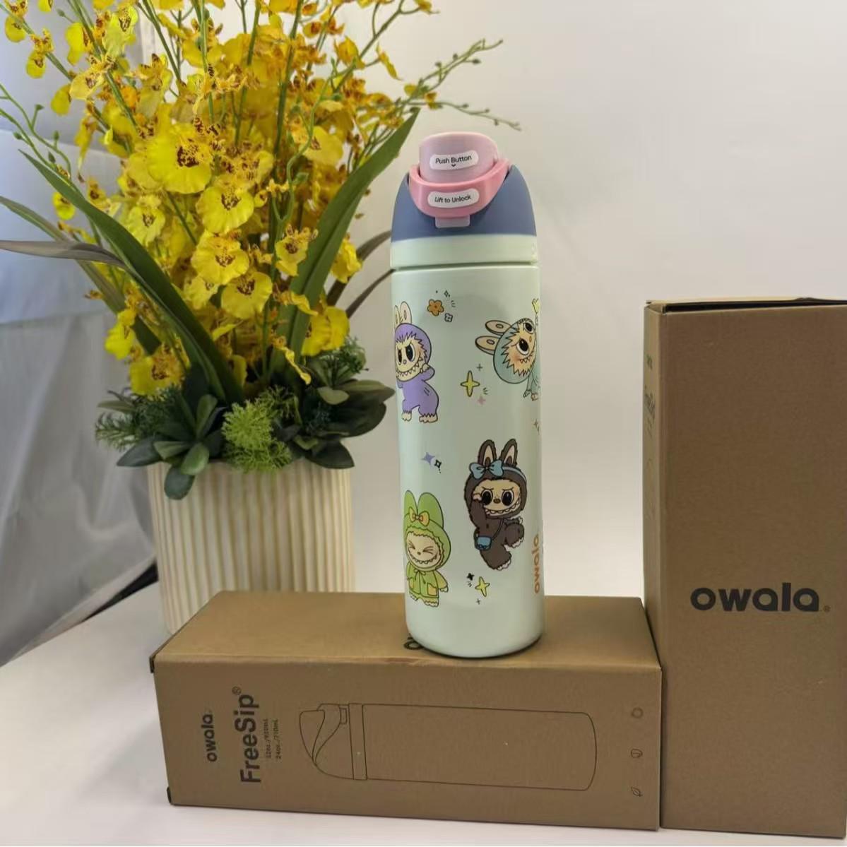 

Ізольована туристична чашка для води Owala Style з нержавіючої сталі 304 32oz