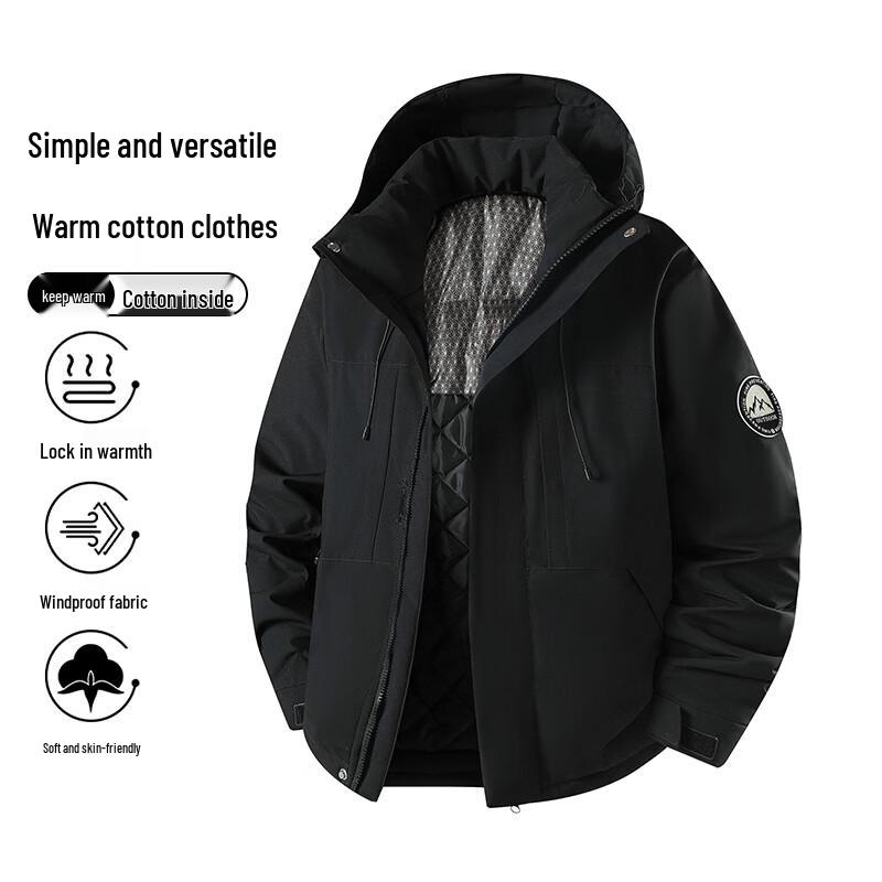 VUUG Outdoor Mountain-Style Insulated Utility Padded Jacket
