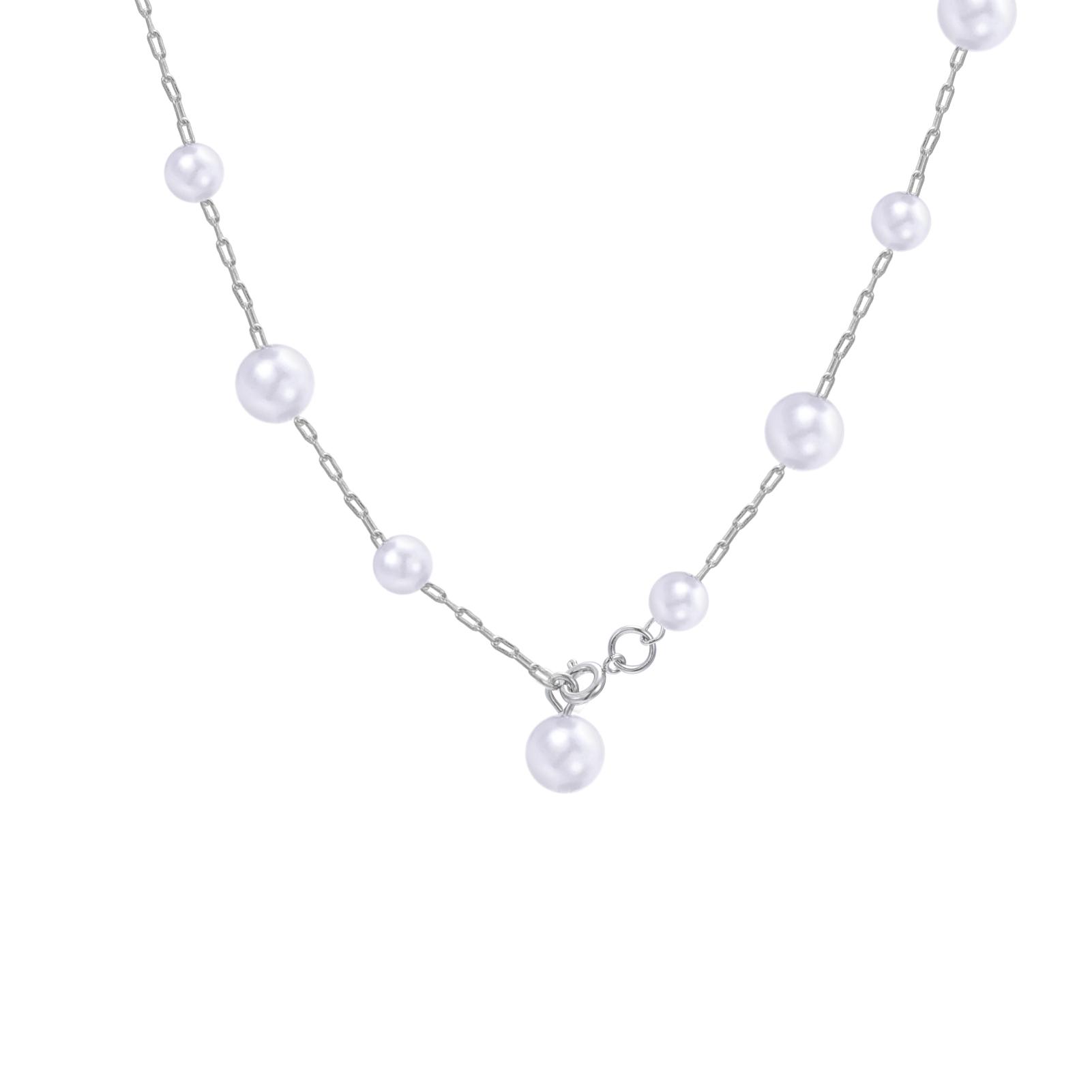 

My Shape Kpop Imitation Pearl Choker Necklace for Women New Beads Elegant Chain Necklace for Birthday Women Accessories Gift