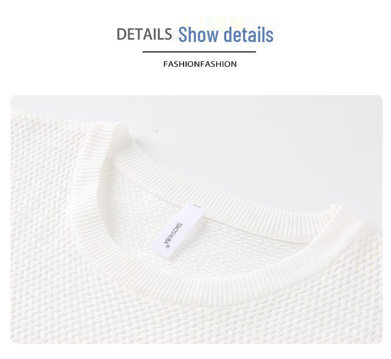 2026 Men's Luxury Ice Silk Short Sleeve T-shirt - Summer, High-end Texture, Round Neck