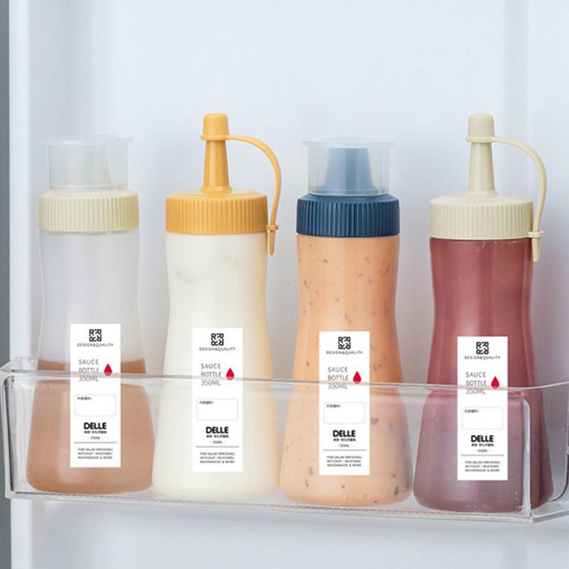 Kitchen Leak-proof Dust-proof Sauce Bottle Household Seasoning Ketchup Salsa Cream Oyster Sauce Bottle Single Hole/5 Holes