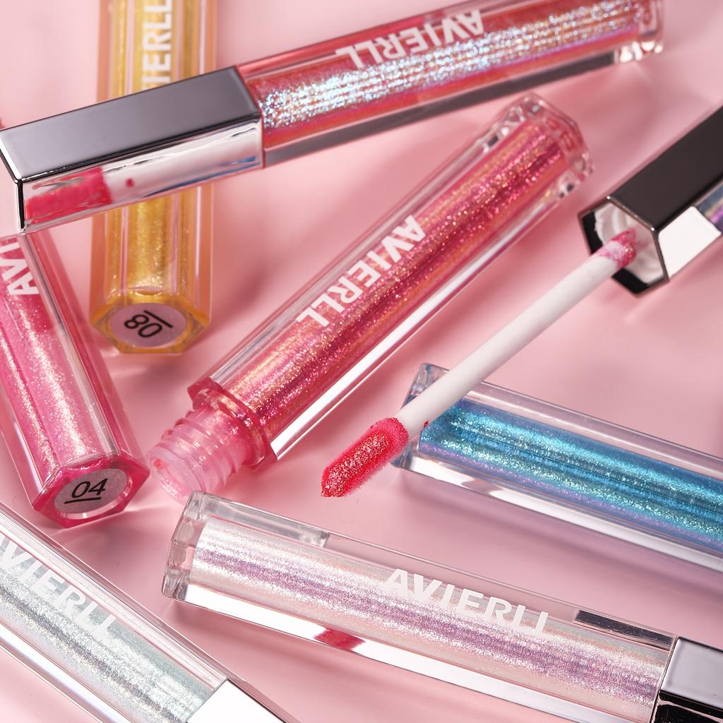 8 Colors Shimmer Lip Gloss Set Moisturizing Plumping High Shine Lip Glaze Long Lasting Non Sticky Glossy Lip Makeup for Women