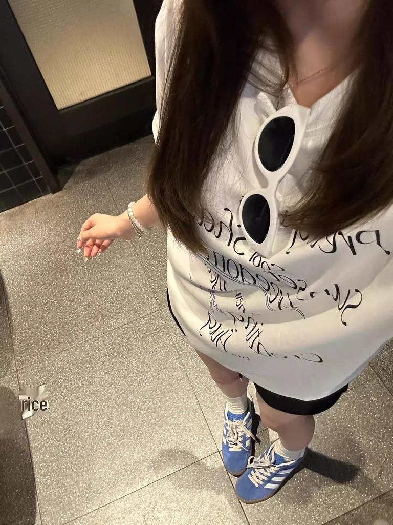 Summer Casual Plus-Size Printed Cotton T-Shirt - Age-Reducing, Versatile, Loose Fit, Round Neck