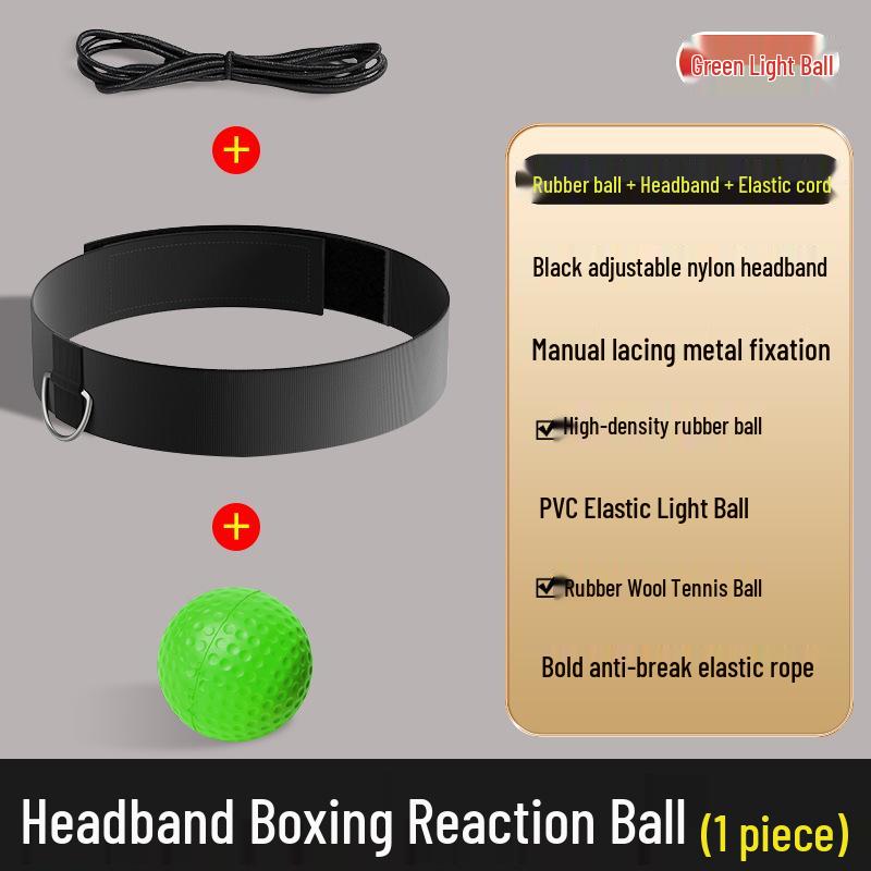 Magic Tyson Boxing Reflex Ball Training Headband for Children's and Adult's Concentration and Skill Development