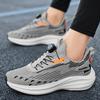 New Rotary Buckle Fly Woven Fabric Leisure Sports Running Men's Shoes Large Size Shoes  Lightweight and Versatile Sports Shoes