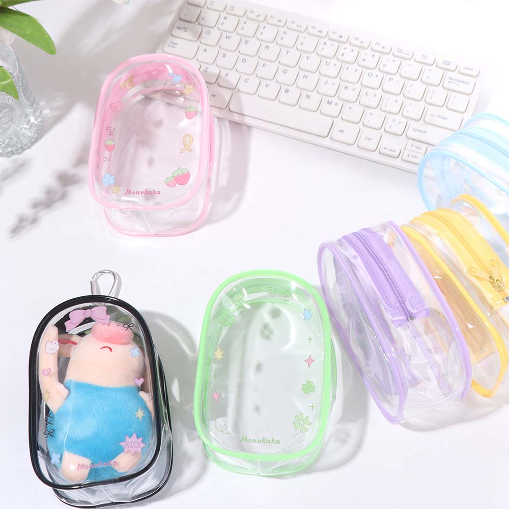 Clear Doll Storage Bag Cartoon Design Outdoor Doll Display Bag Doll Accessories