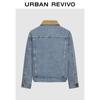 UR2025 Men's Color-Block Lapel Multi-Pocket Denim Jacket