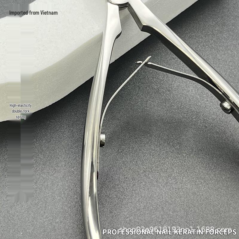 

Vietnam Stainless Steel Swallowtail Dead Skin Cutter - Small, Professional Manicure Knife and Scissors Set