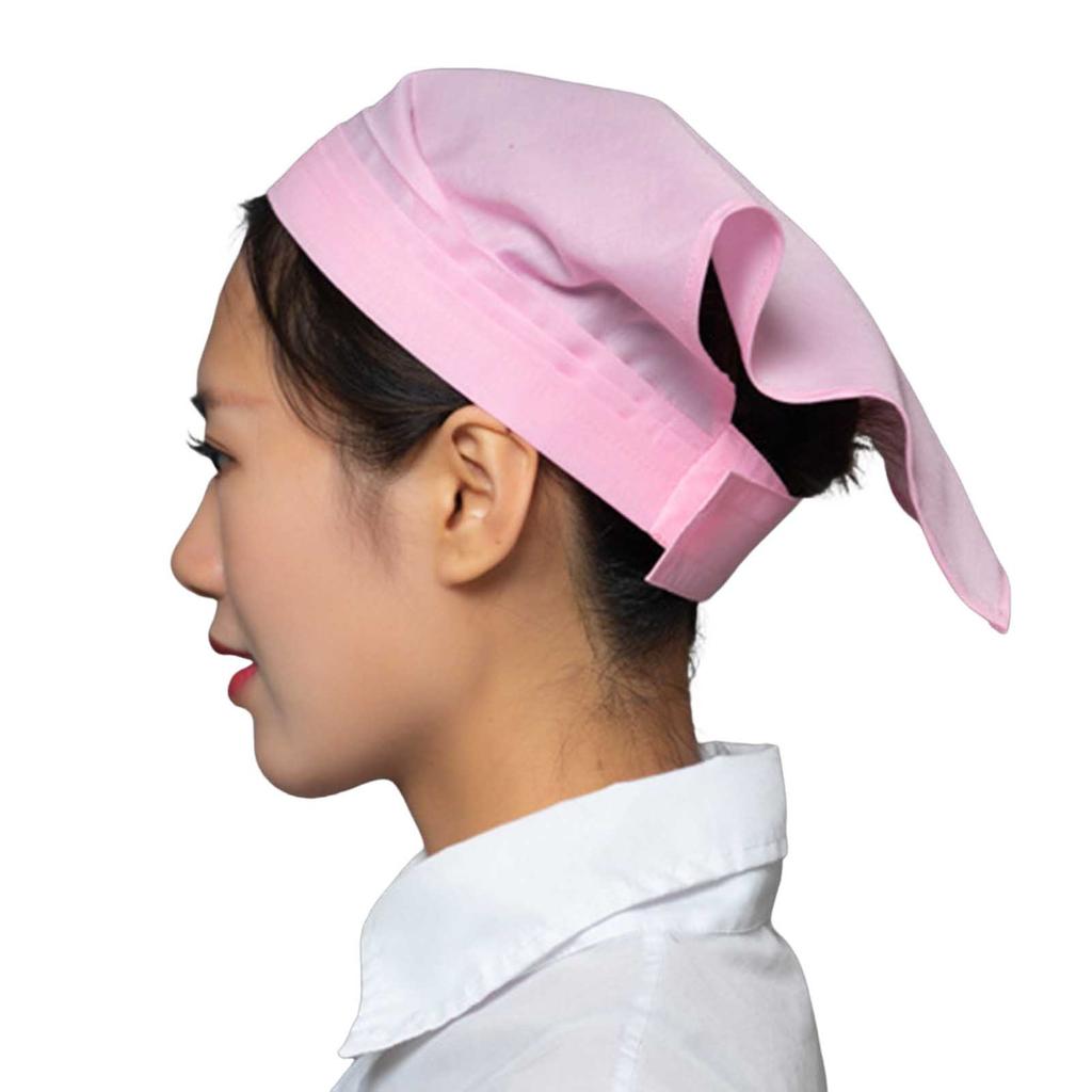 Working Cap Restaurant Triangle Hair Kerchief Vintage Fashion Cotton Chef Hat Hygiene Work Cap for Restaurant Accessories