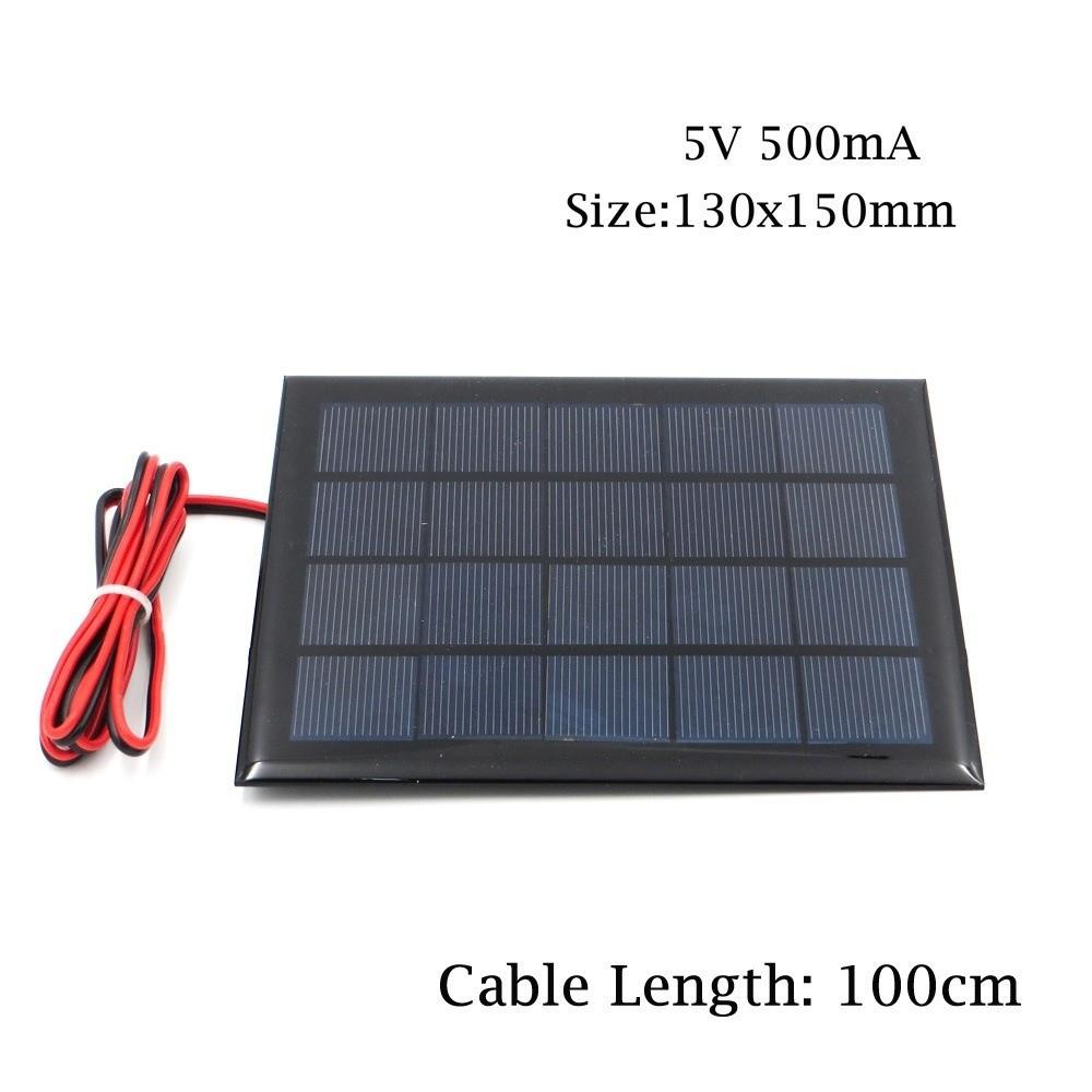 2pcs DC 5V 500mA Solar Panel Cell Module Mini Solar Panel Charger  Solar Lawn Lights