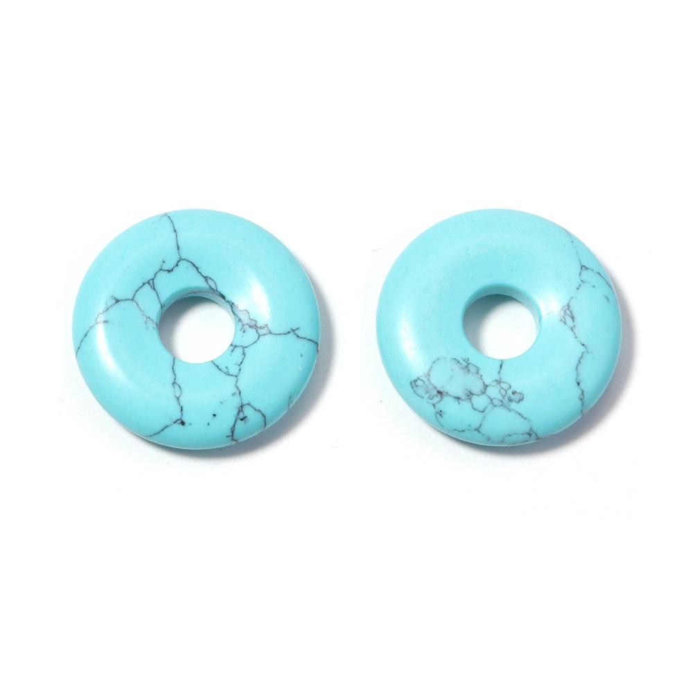 

2pcs/lot Big Hole Natural Stone Beads Round Tiger Eye Opal Agate Stone Pendant Beads For DIY Charms Necklace Earring Accessories 18mm