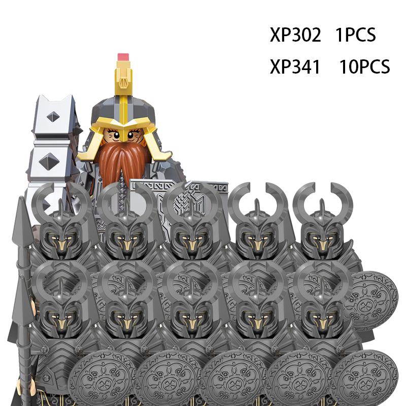 Soldados Élficos Medievais de Rohan Guarda Exército lotr Figuras de Ação Mini Blocos Boneca Montar Blocos de Construção MOC DIY Brinquedos para presentes de criança