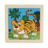 9-Piece Wooden Cartoon Animal Transport Jigsaw Toy for Early Education
