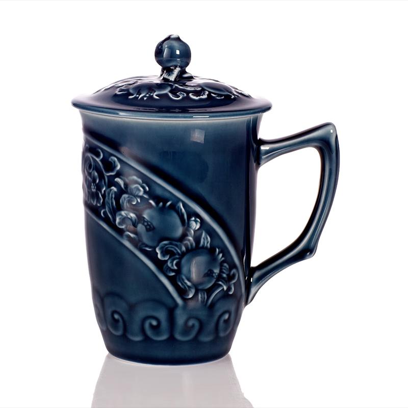 Qian Tang Xuan Living Porcelain Pomegranate High Mug