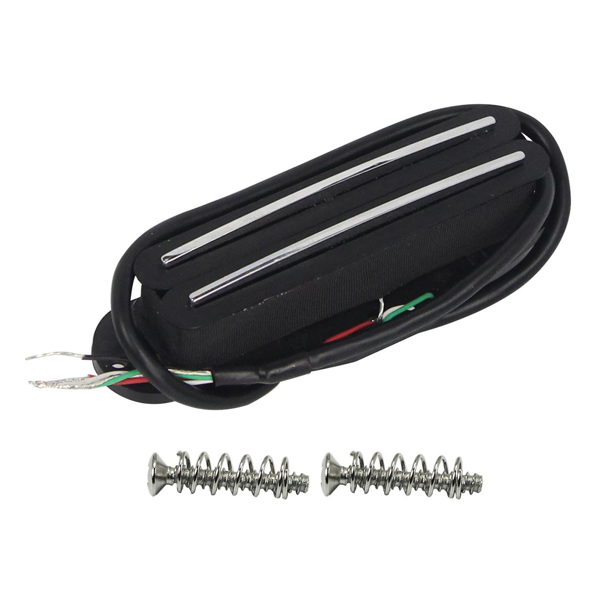 

FLEOR 1PCS Electric Guitar Dual Rails Pickup Ceramic 4-Wires 9K Guitar Parts, Black/White/Cream Choose чёрный