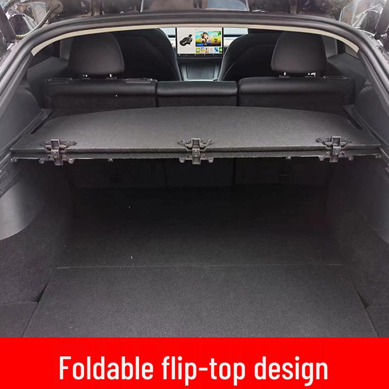 Tesla Model Y Trunk Divider and Sunshade Storage Accessories