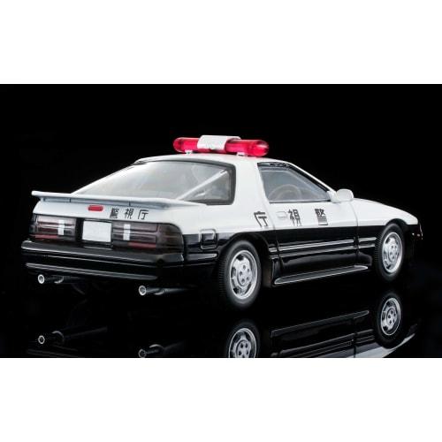 TOMYTEC Tomica Limited Vintage Neo 1/64 Scale LV-N214a Mazda Savanna RX-7 Patrol Car, Metropolitan Police Department, Finished Model, 312598