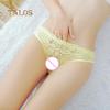 Sexy See-through Floral Lace G-String Women's Underwear Panties Solid Color Thong Comfortable