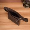 Crazy Horse Leather Men's Vintage Travel Fanny Waist Belt Bag Pack Satchel Sling Bag Design Phone Cigarette Case Pouch Male