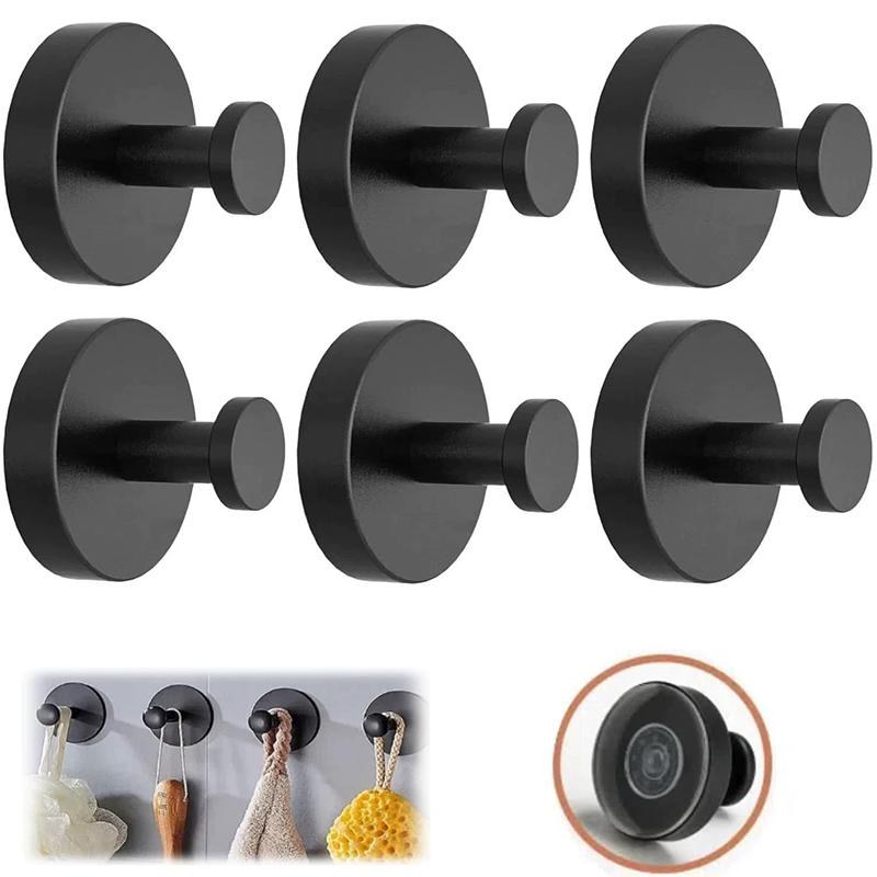 Suction Cup Hooks For Shower Brushed Nickel Towel Hooks Hanger Bathrooms 304 Stainless Steel Hooks Home Storage Holder Hook