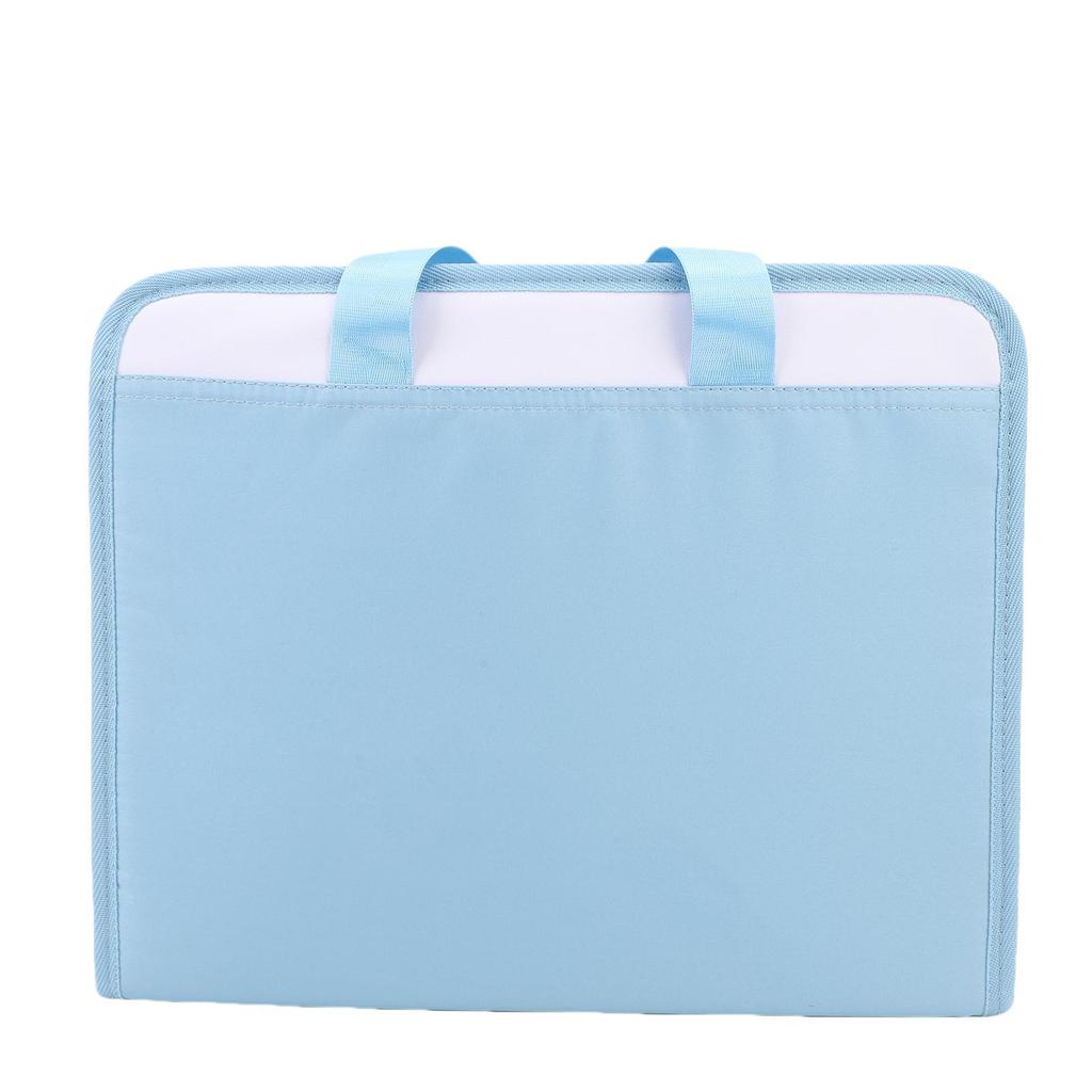 Accordion File Organizer 13 Pockets Portable Expandable Canvas Document Folder with Handle Water Proof for Letter A4