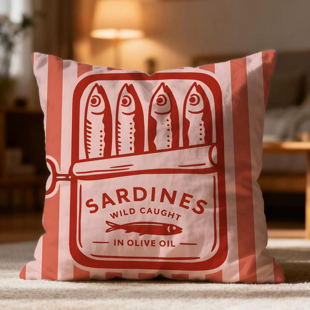 

Popular S-Ssardineer Cushion Cover Soft Washable Pillow Case Multi-Scene for Couch Bed Travel Office Use 50cmx50cm