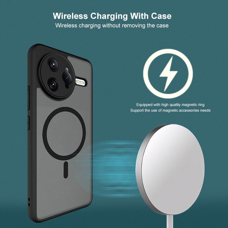 IMAK UX-9B For Xiaomi Poco F7 Ultra 5G/Redmi K80 Pro 5G Phone Case Compatible with MagSafe PC TPU Matte Mobile Cover