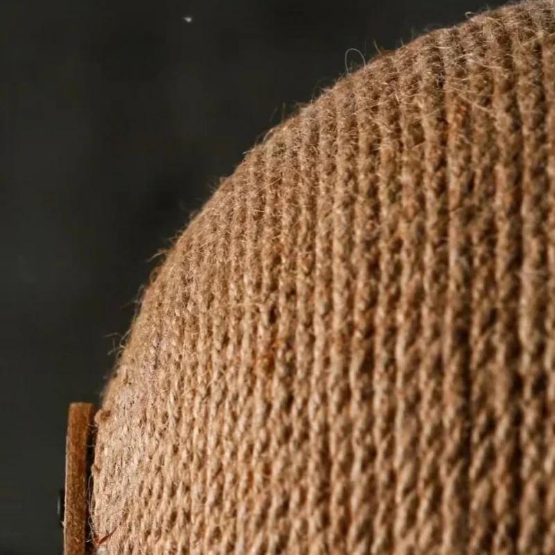 Solid Wood Wear Resistant Cat Scratcher 2-in-1 Sisal Scratching Ball Board Paw Grinding Toy For Home Cats Daily Pet Accessory