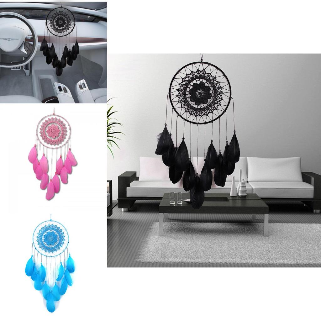 Handcrafted Dreamcatcher With Feathers Artistic And Wall Hanging For Bedroom