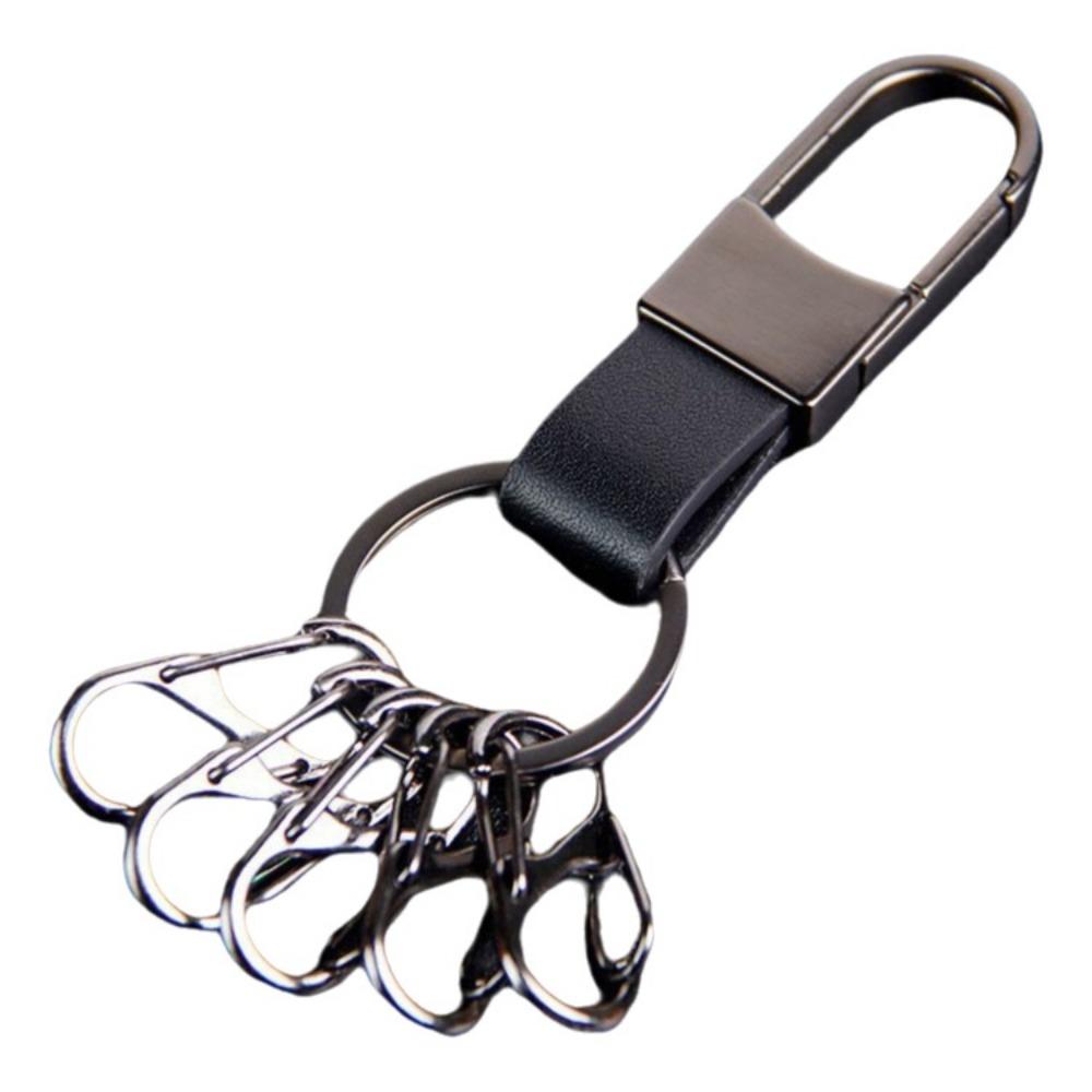 Minimalist Men's  Leather Car Key Ring Durable Car Key Holder Waist Hanging Key Chain  Party Gift