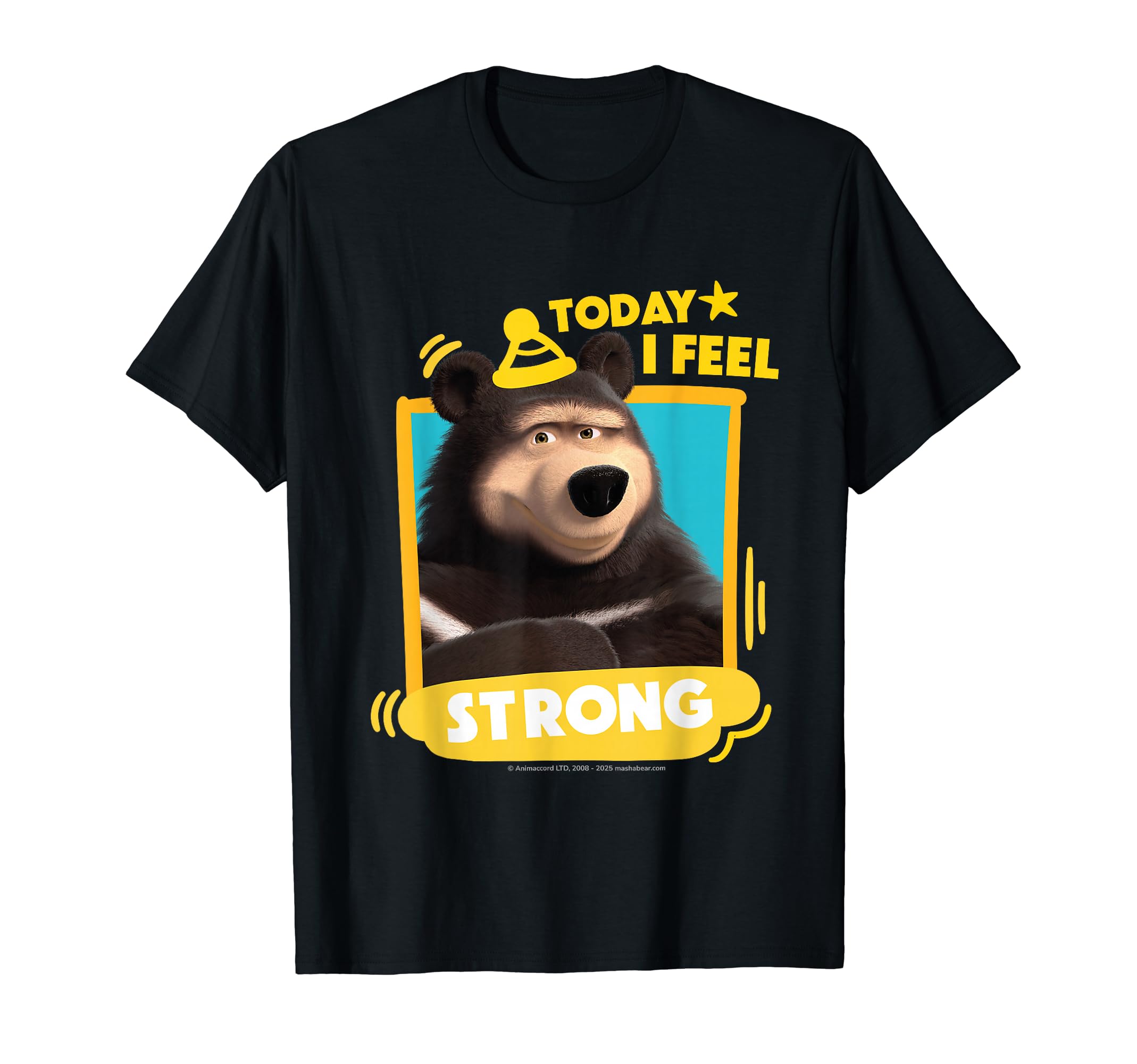 Today I Feel Strong Friends. T-shirt чёрный