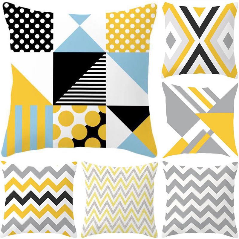 Yellow Pillow Pillow Case Pillow Car Cushion Sofa Pillow Nordic Sofa Cushion Pillow