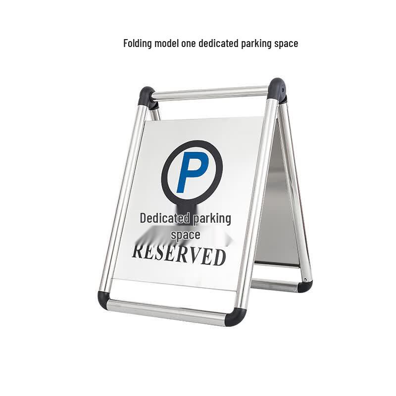 Foldable Stainless Steel A-Frame Parking Safety Sign