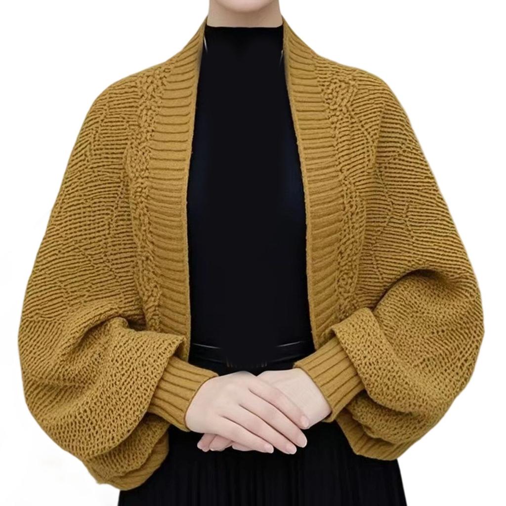 Ladies' Loose Comfortable Casual Fashionable Warm And Elegant Cardigan Draped Over A Shawl