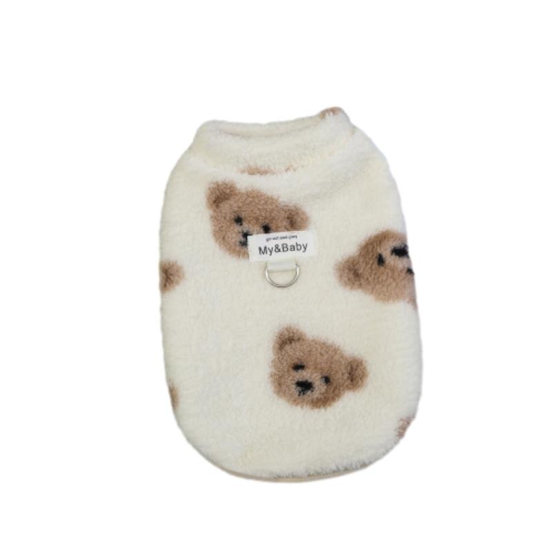 

Winter Warm Pet Vest Soft Plush Fleece Clothing for Small Dogs and Cats Comfortable Printed Sleeveless Jacket Cozy Apparel XXL