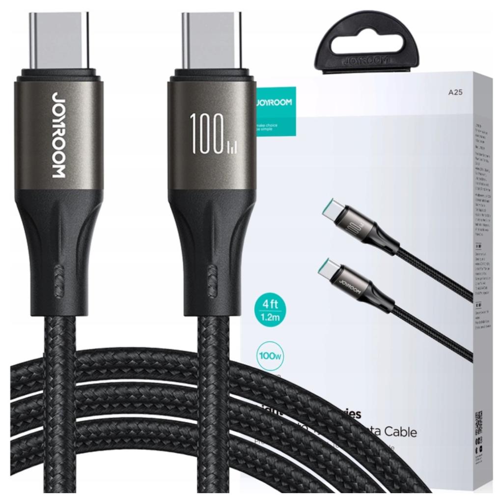 Kabel Joyroom Light-Speed Usb-C Do Usb-C  Sa25-Cc5 , 100W , 1.2M (Czarny)