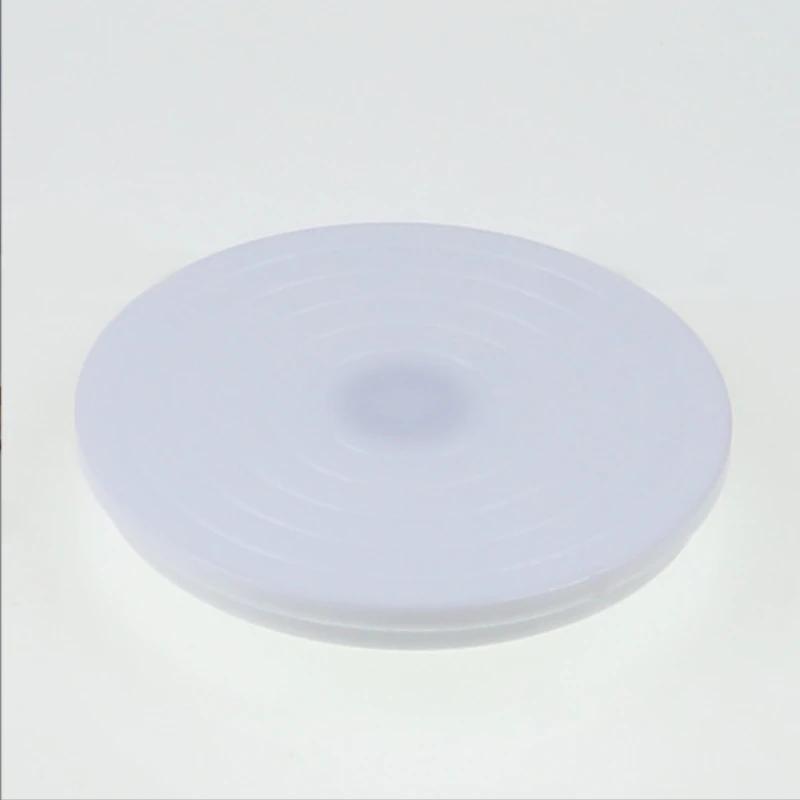 

DIY Cake Rotary Table Mini Plastic Fondant Cake Turntable Revolving Platform Stand Rotating Home Kitchen Tools Round Cookie білий