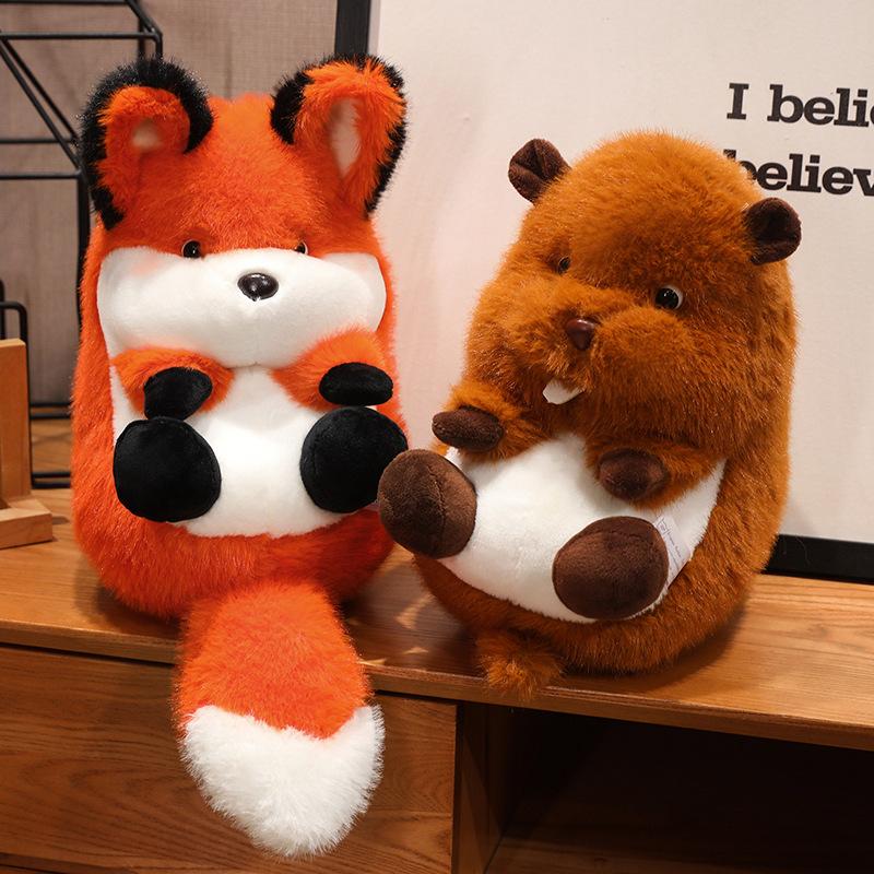 20/30/40cm Cute Dog Fox Rabbit Groundhog Plush Toys Stuffed Animal Puppy Doll Toy Sleep Pillow Children Birthday Gift Home Decor