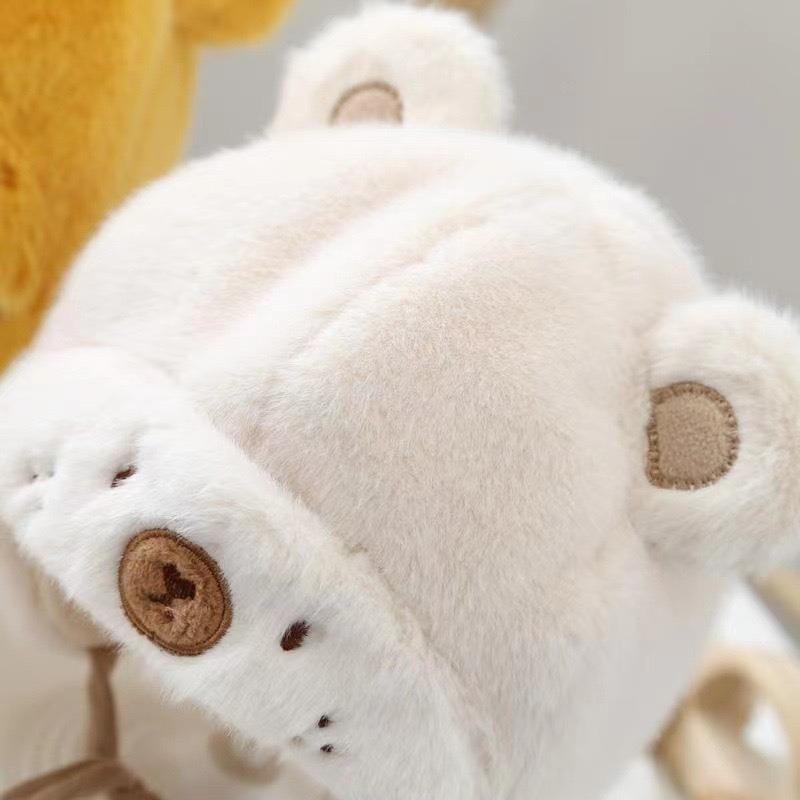 0-6M Baby Hat Autumn and Winter Six-month Baby Hat Plush Winter Male Treasure Cute Super Cute Winter Princess Ear Protection
