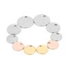 10-20Pcs/Lot Stainless Steel Charms For Jewelry Making Round Stamping Blanks Dog Tag Pendants Diy Necklaces Jewelry Findings