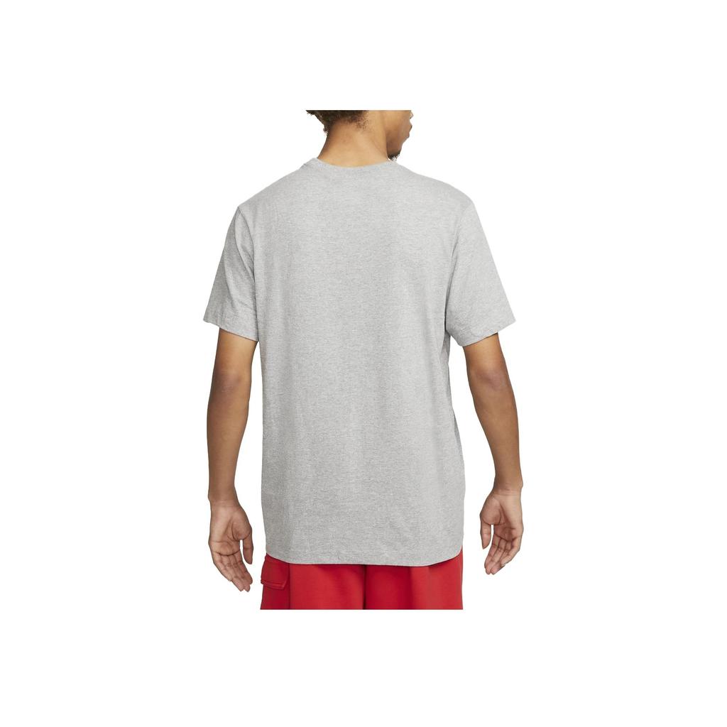 Nike Retro Crew Neck Regular Fit Soccer Short Sleeve T-Shirt Men Tops Gray DZ3630-010